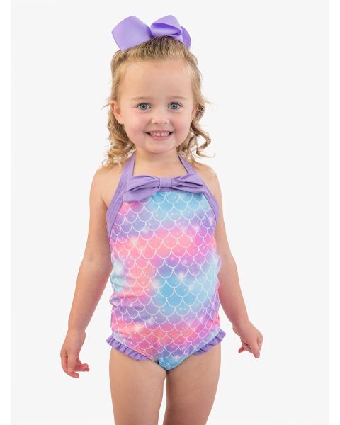 Shimmer Mermaid Tale Halter One Piece Swimsuit