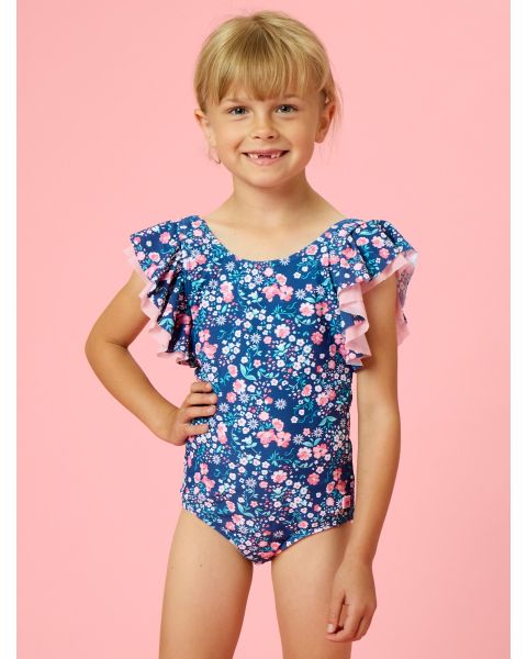 Moonlit Meadow Butterfly Sleeve One Piece