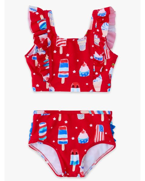 Stars & Scoops Waterfall Tankini 2-Piece Swimsuit, with Signature Rear Ruffles