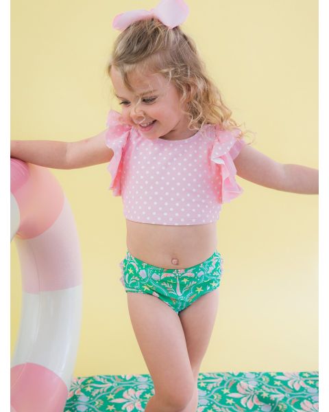 Coconut Cabana Butterfly Tankini 2-Piece Swimsuit, with Signature Rear Ruffles