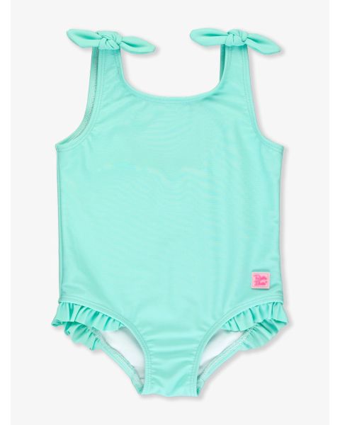 Island Blue Tie Shoulder One Piece