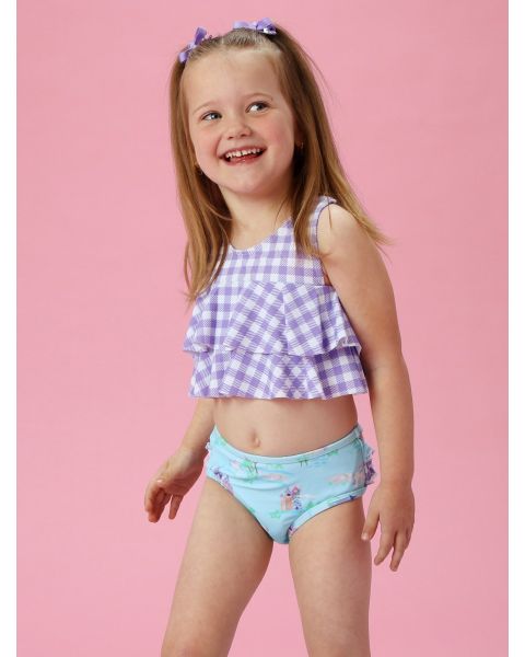 Once Upon a Castle Flounce Bikini 2-Piece Swimsuit, with Signature Rear Ruffles