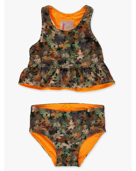 Classic Camo Reversible Peplum Tankini 2-Piece Swimsuit