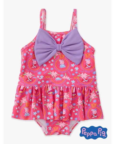 Dress Up Peppa Pig Big Bow Skirted One Piece Swimsuit