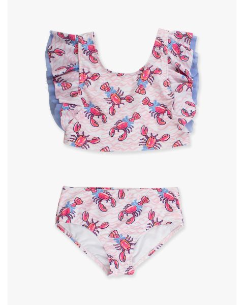 Pink Lobster Lagoon Butterfly Tankini 2-Piece Swimsuit