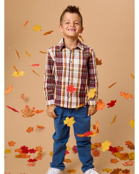 Archer Plaid Long Sleeve Button Down Shirt