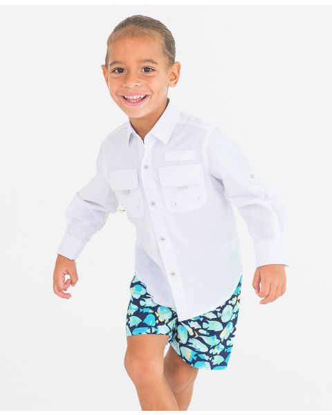 White Sun Protective Button Down Shirt