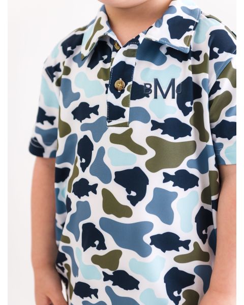 Camo Catch Knit Short Sleeve Performance Polo