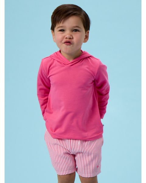Hot Pink Sun Protective Hooded Shirt