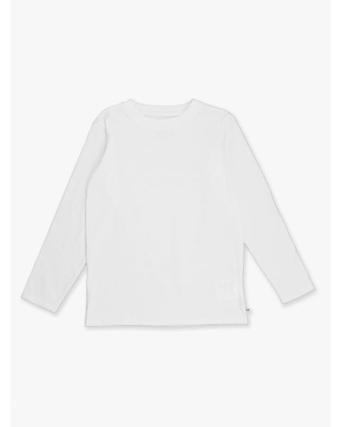 White Long Sleeve Basic Tee
