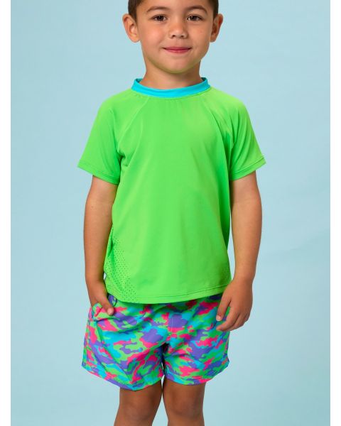 Neon Camo Performance Court Short
