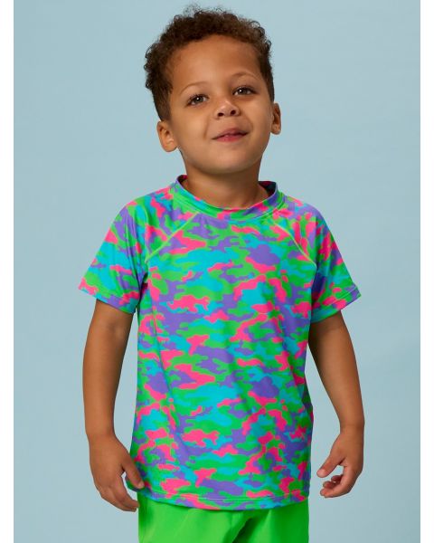 Neon Camo Short Sleeve Performance T-Shirt