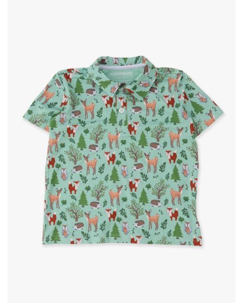 Woodland Friends Knit Short Sleeve Performance Polo