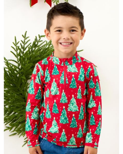 O Christmas Tree Performance Long Sleeve Quarter Zip