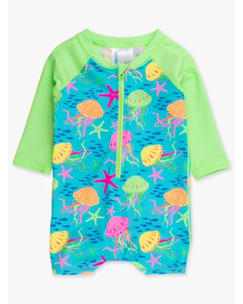 Neon Jelly Time Boys Long Sleeve One Piece Rash Guard