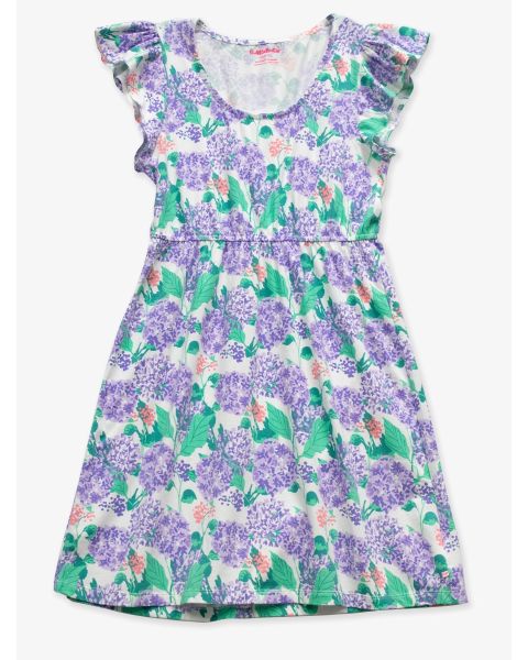 Purple Hydrangea Garden Women's Knit Shift Dress