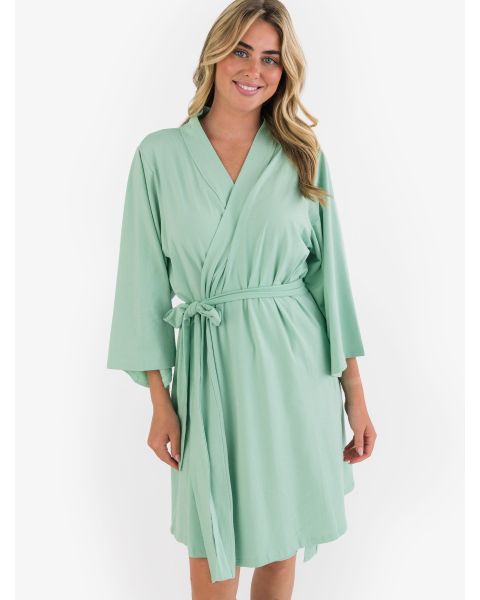 Sage Women's Maternity Robe, Modal Blend