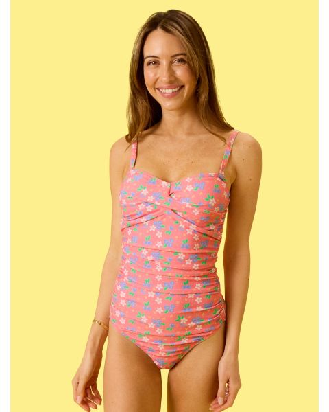 Blueberry Bliss Women's Convertible Bandeau One Piece Swimsuit