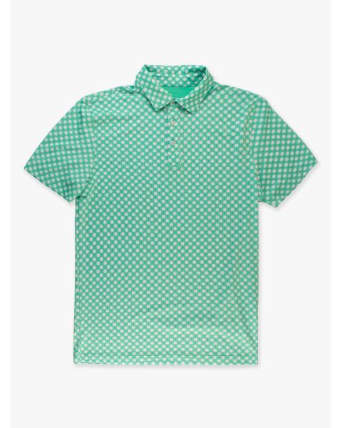 Tiny Tee Time Men's Knit Short Sleeve Performance Polo Shirt