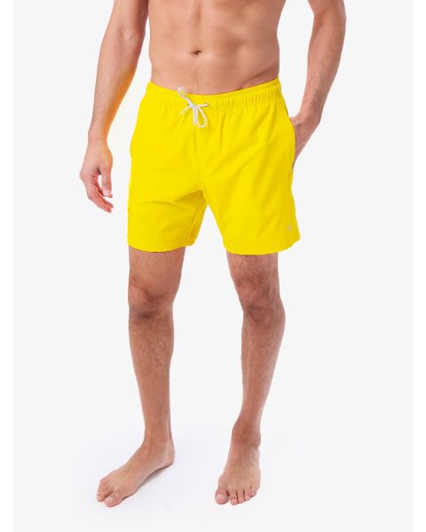 Neon Yellow Men's Performance Hybrid Swim Trunks