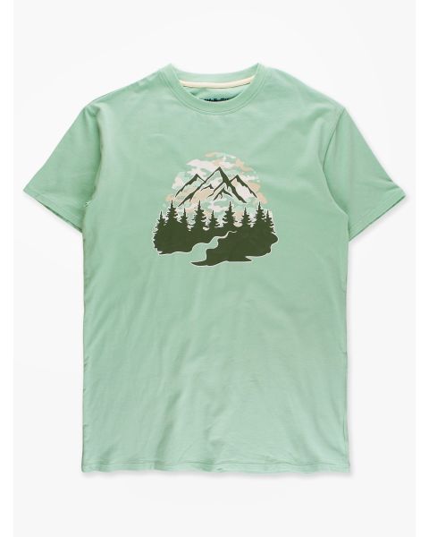 Camo Sunrise Sage Adult Short Sleeve Graphic Tee