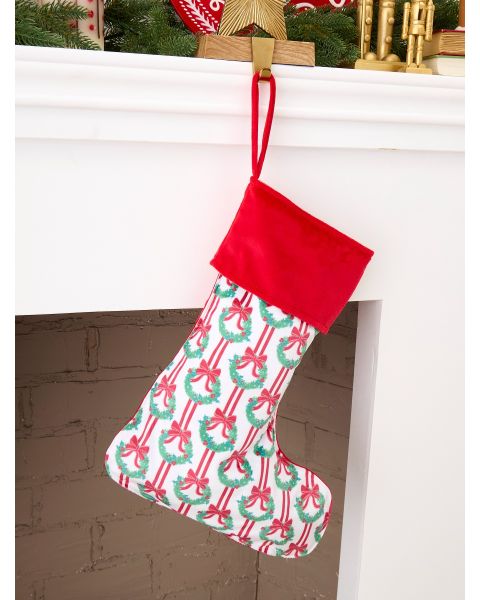 Deck The Halls Printed Holiday Stocking