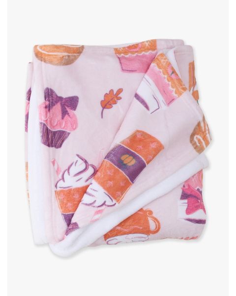 Autumn Spice Printed Plush Minky Blanket