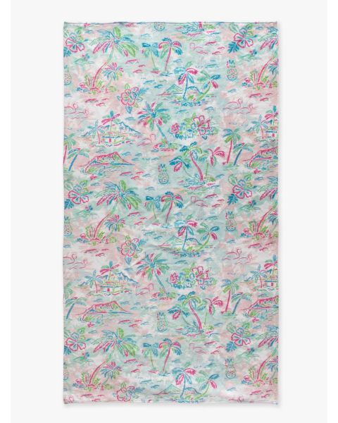 Tropical Resort Printed Beach Towel 