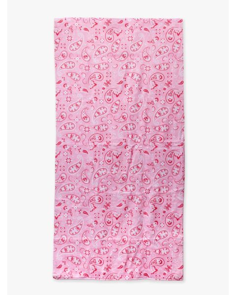 Pink Bandana Printed Beach Towel