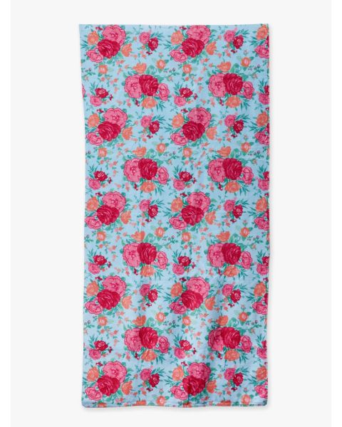 Rosy Meadow Printed Beach Towel