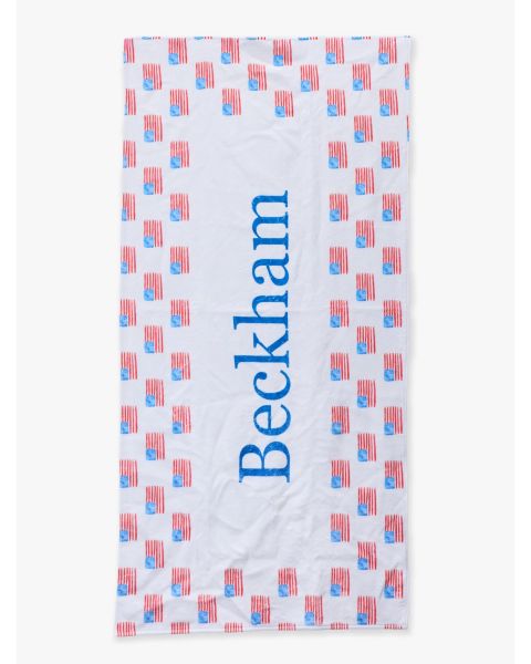 Freedom Flags Personalized Beach Towel
