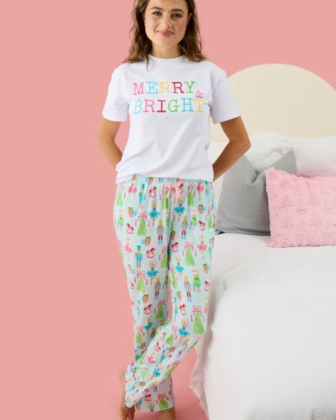 Nutcracker Wishes Adult Pajama Pants, Bamboo Viscose