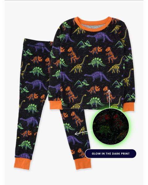 Prehistoric Pals Glow-in-the-Dark Long Sleeve Pajama Set