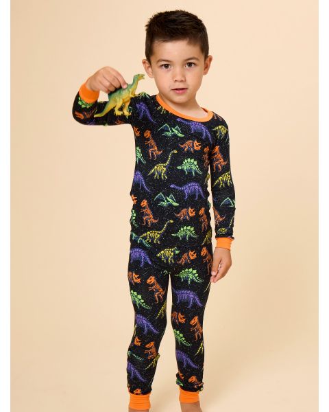 Prehistoric Pals Glow-in-the-Dark Long Sleeve Pajama Set