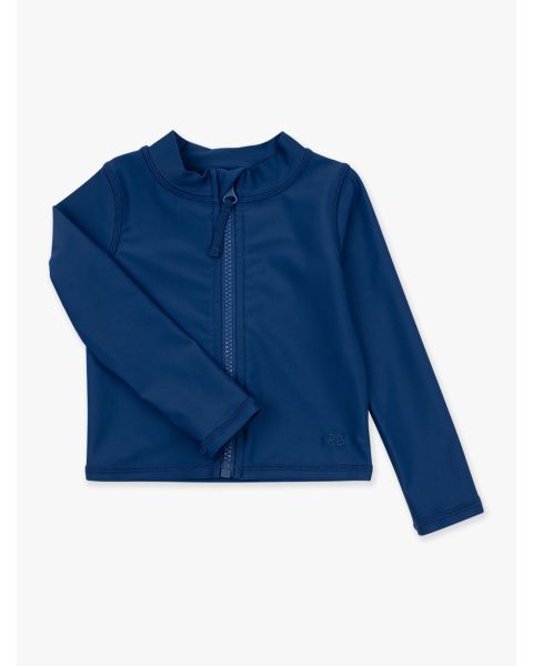 Navy Long Sleeve Full Zip Rash Guard