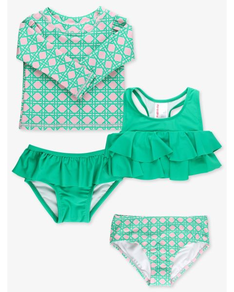 Pink Coastal Cane LS RG 2P + Flounce 2P