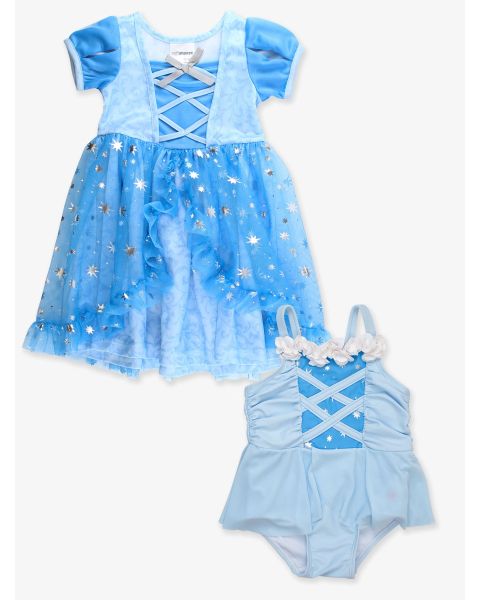 Crystal Blue Princess Nightgown + Dress-Up One Piece