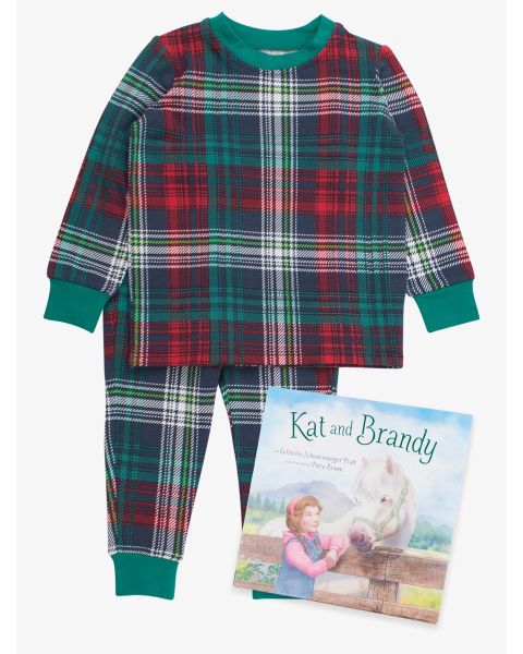 Kat and Brandy Book + Christopher Plaid PJ Set
