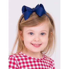 Dark Navy Bow Headband