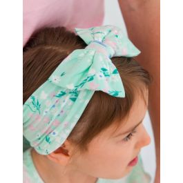 Mint Meadow Viscose Big Bow Headband