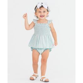 Retro Stripe Smocked Tank & Retro Stripe RuffleButt Set