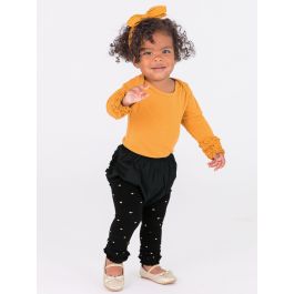 Black Woven RuffleButt Bloomer