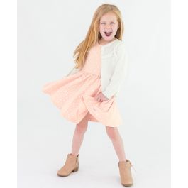 Off-White Sweater Knit Ruffle Trim Cardigan