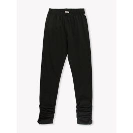 Black Kids Ruched Bow Leggings