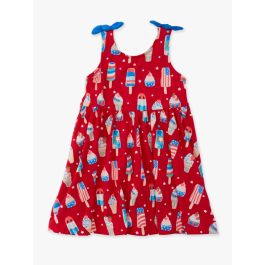 Stars & Scoops Tie Shoulder Twirl Dress