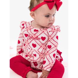 Pink Sweetheart Plaid Cotton Gauze Long Sleeve Flutter Bubble Romper