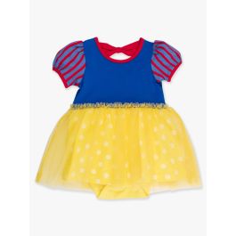 Royal Blue and Yellow Princess Short Sleeve Princess Bow Twirl Romper