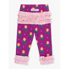 Sunflower Meadow Ruffle Leggings, with Signature Rear Ruffles