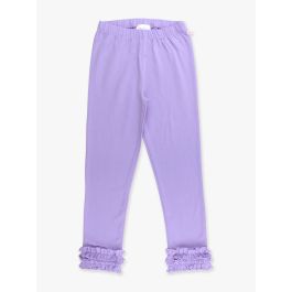 Wisteria Purple Ruffle Leggings