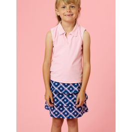 Navy Coastal Charm Active Skort